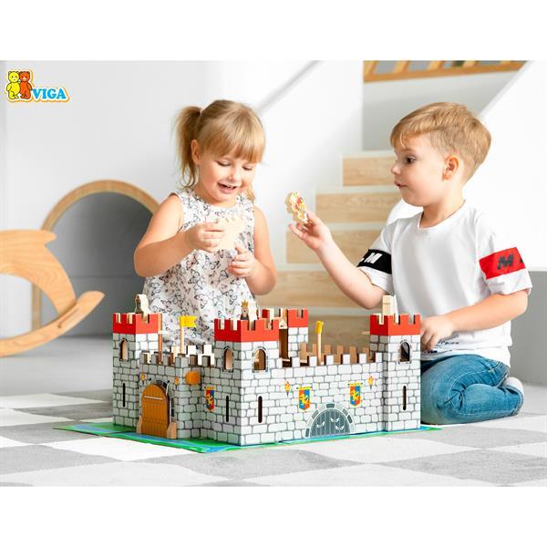 

Игровой набор Viga Toys Деревянный замок (50310)