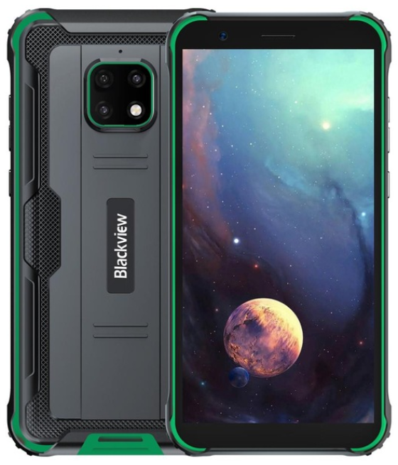 

Blackview BV4900 3/32 Gb green IP68, 5.7", Helio A22, 3G, 4G, NFC