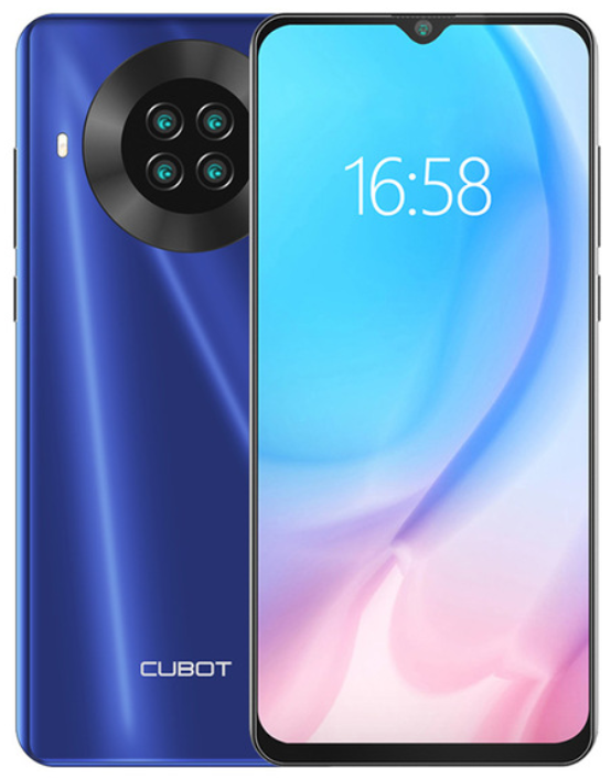 

Cubot Note 20 Pro 6/128 Gb blue, 6.5", Helio P60, 3G, 4G, NFC