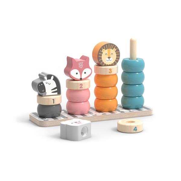 

Пирамидка-сортер Viga Toys PolarB Зверята (44022)