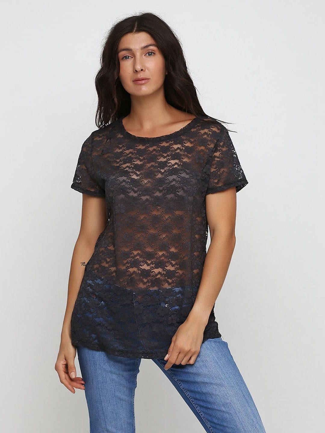 

Блузка H&M 1112-1797927  Темно-серая, Блузка H&M 1112-1797927 L Темно-серая