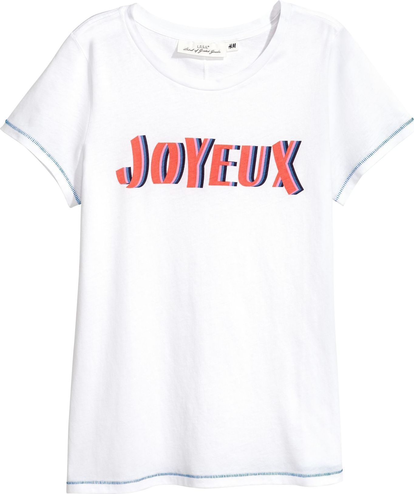 

Футболка H&M 1212-5494116 XL Белая