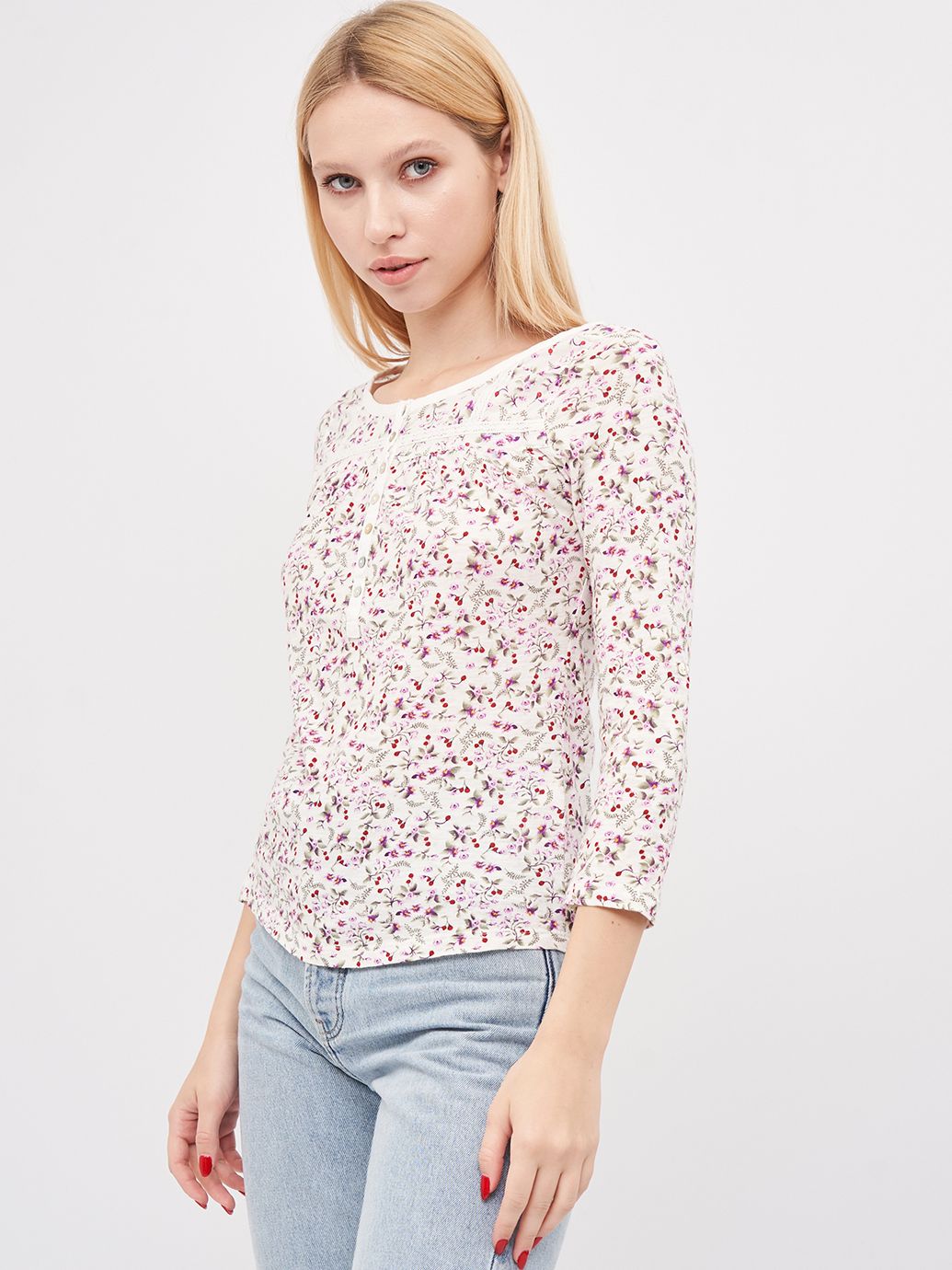 

Лонгслив H&M 912-2693611 M Белый