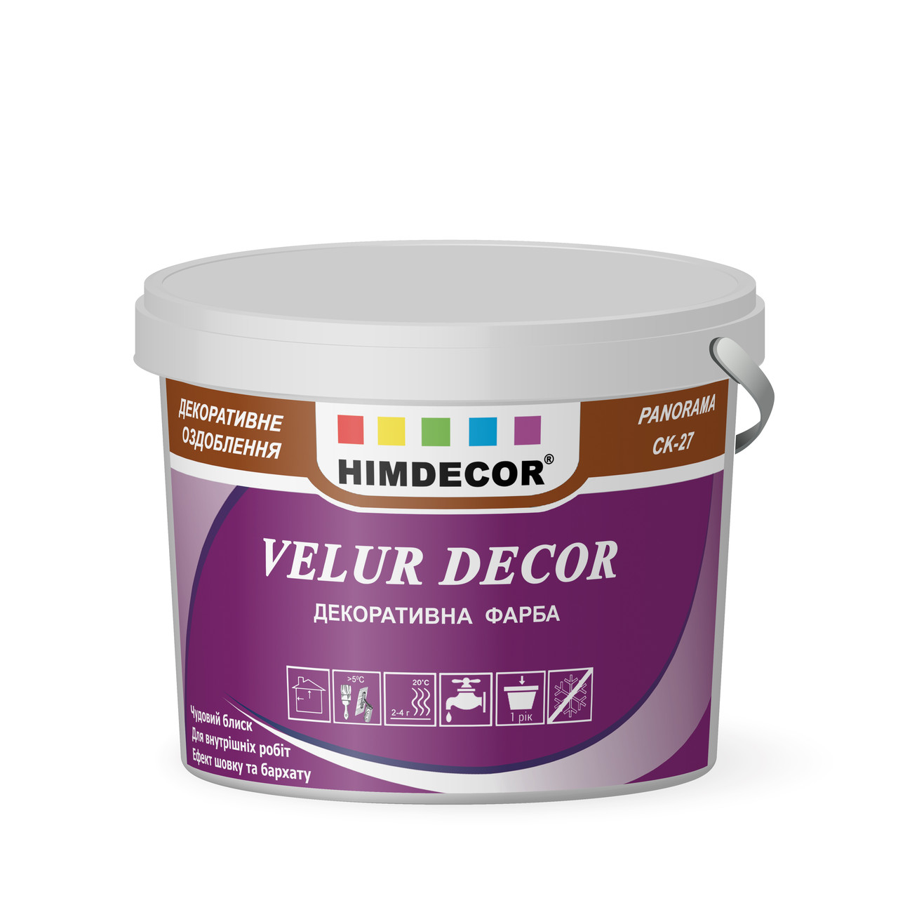 

Декоративна фарба з Бархатним(шовковим) ефектом Himdecor Velur Decor СК-29 1 кг