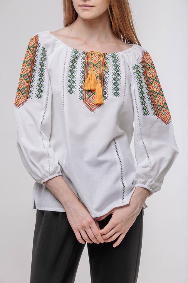 

Вишиванка "Гуцулка" Сварга Білий  SV-FE0411-0443-01023, Вишиванка "Гуцулка" Сварга Білий 48 SV-FE0411-0443-01023-48