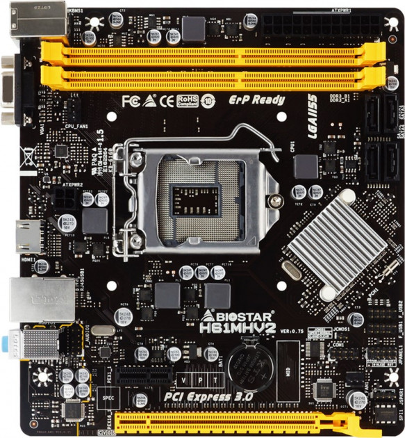 

Материнская плата Biostar H61MHV2 (s1155, Intel H61, PCI-Ex16)