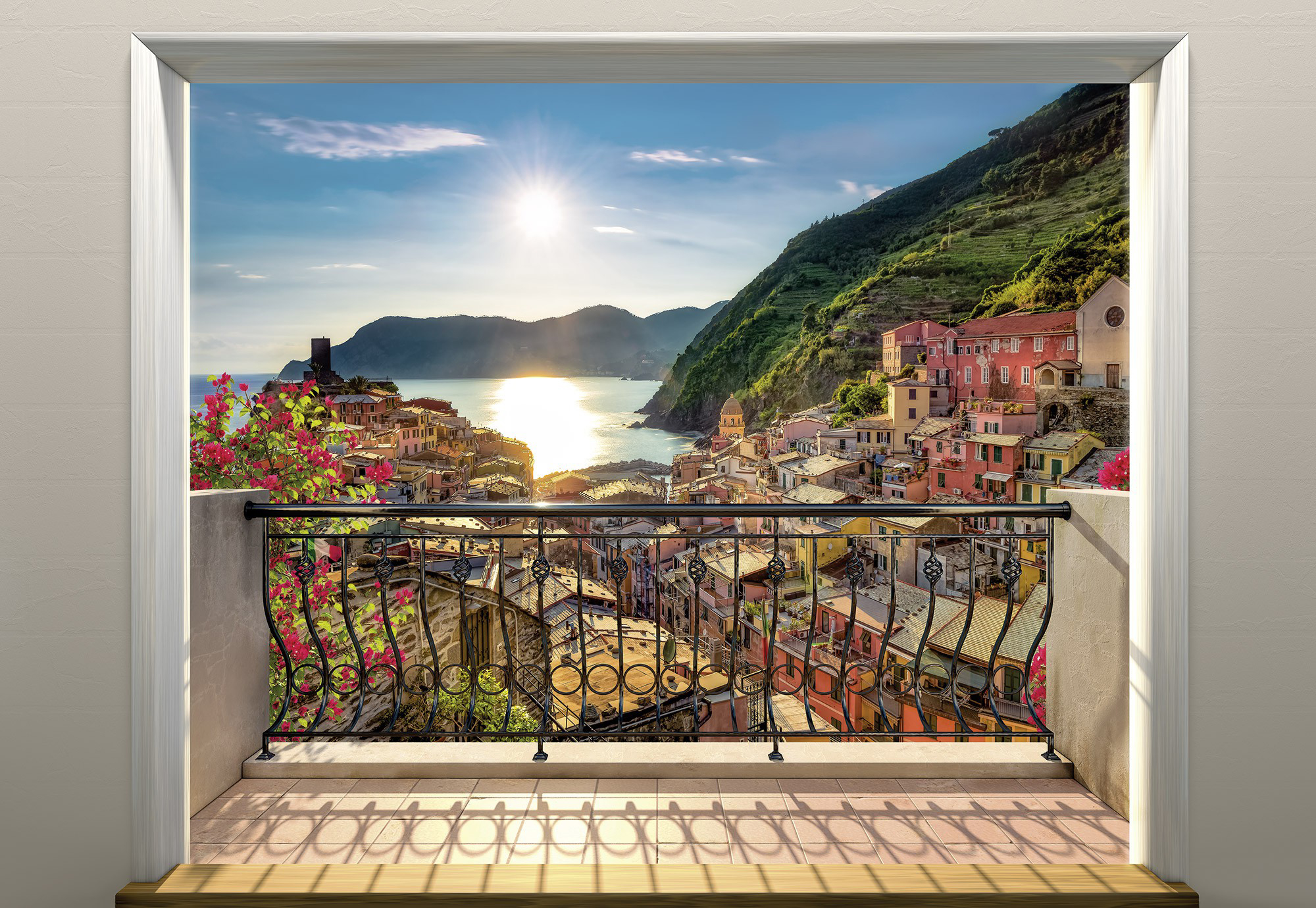 

Фотообои бумажные Komar Vernazza (Город Vernazza + небо и облака) 368х254 см (8-988)
