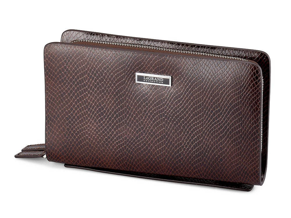 

Мужская барсетка – клатч из натуральной кожи LeGRAND collection 3011 Brown коричневый