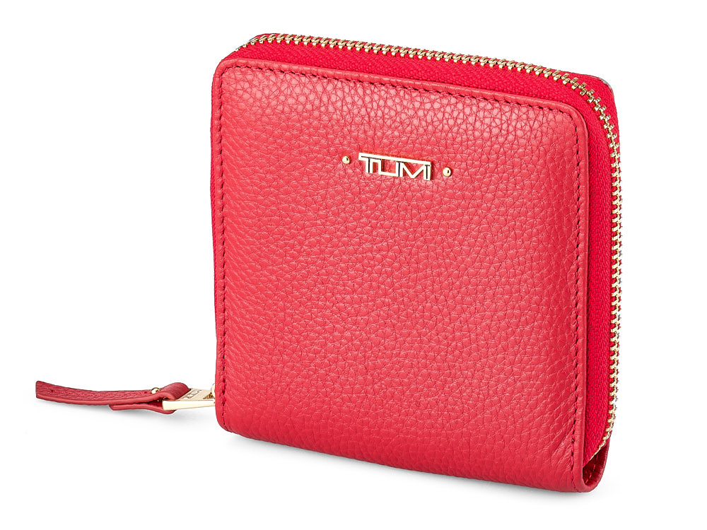

Кожаный женский кошелек TUMI 1053 E Red красный