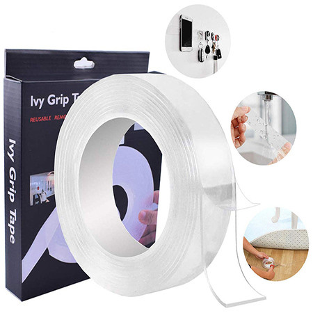 

Многоразовая крепежная лента Mindo Ivy Grip Tape 5м прозрачная