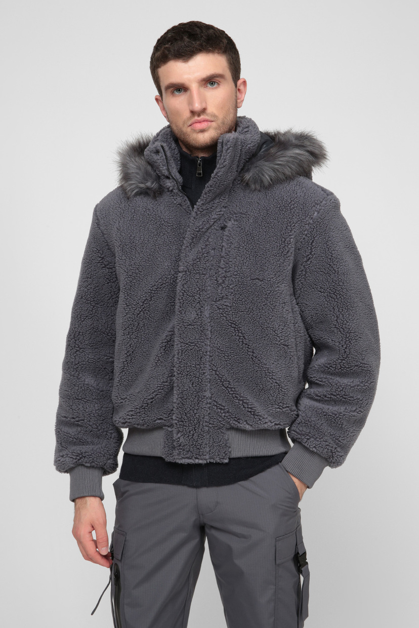 

Мужской серый бомбер Lewis Hamilton COZY HOODED BOMBER JACKET Tommy Hilfiger XS MW0MW15306