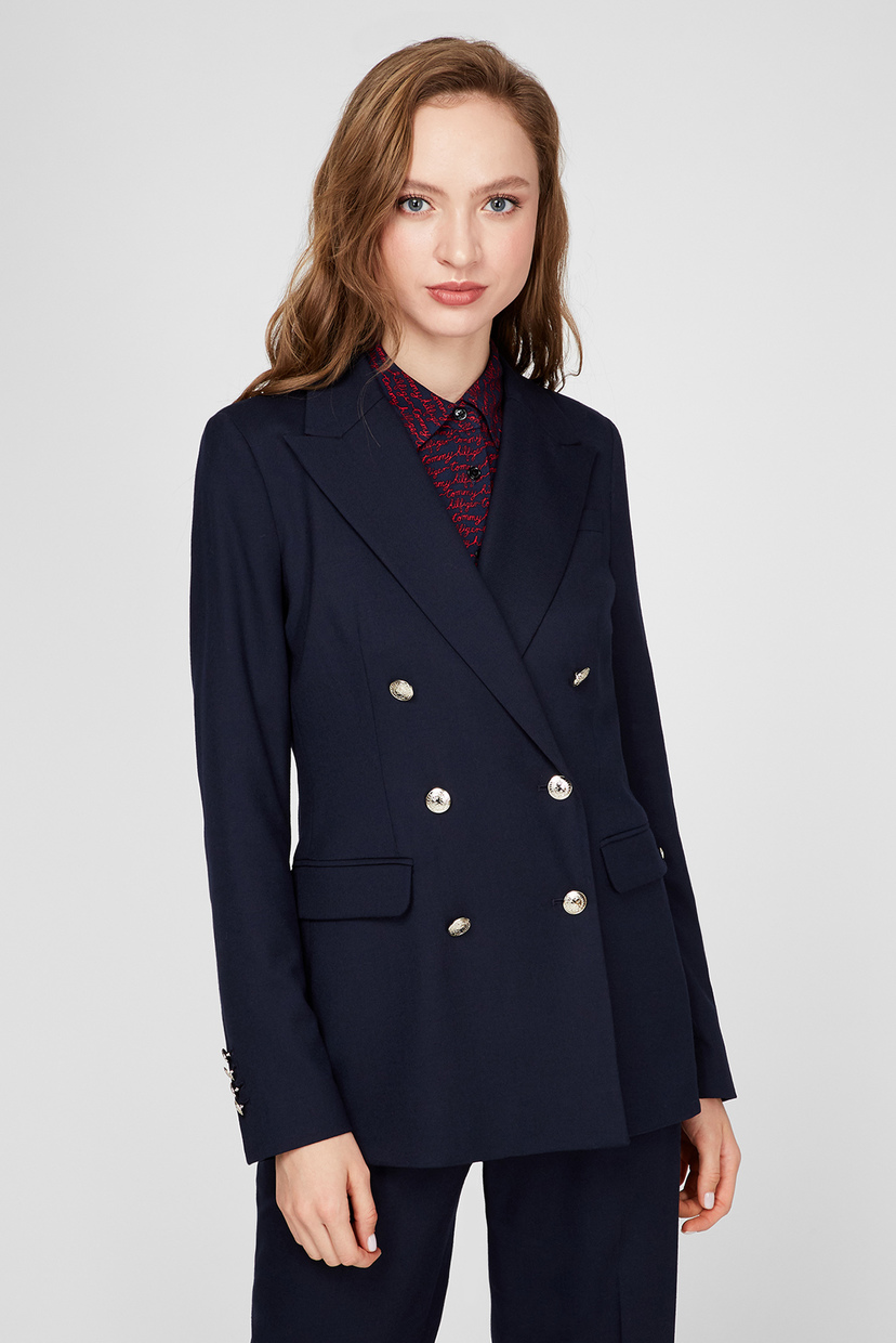 

Женский темно-синий жакет WOOL BLEND Tommy Hilfiger 36 WW0WW28742