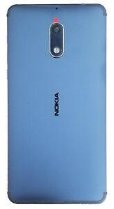 

Задняя крышка для Nokia 6 Dual Sim (TA-1021), синяя, Tempered Blue, Original