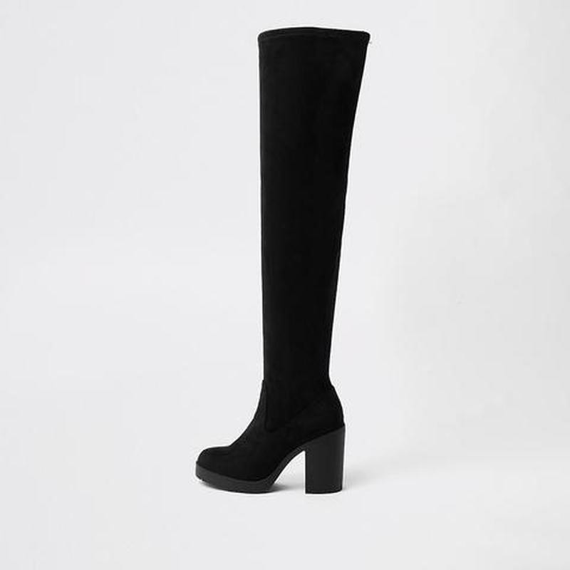 

Ботфорты на массивной подошве River Island 40 черный