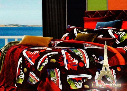 

Комплект постельного белья Love You Сатин 3D Ходики Евро Love You LY-209-2S