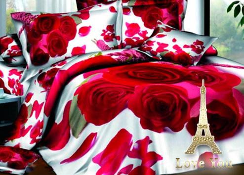 

Комплект постельного белья Love You Сатин 3D Праздник Евро Love You LY-670-2