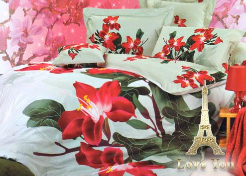 

Комплект постельного белья Love You Сатин 3D Магнолия Евро Love You LY-555-2