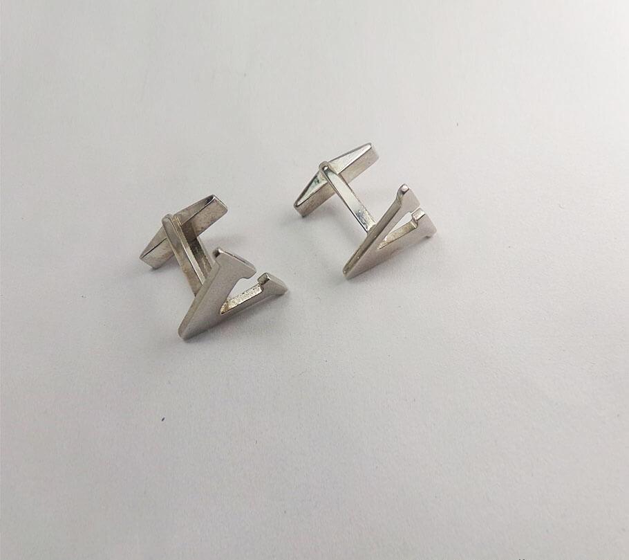 

Запонки с буквой Maxi Silver 6176