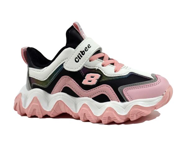 

Кросівки CLIBEE арт.L-180-P, pink-black, рожевий, 33р