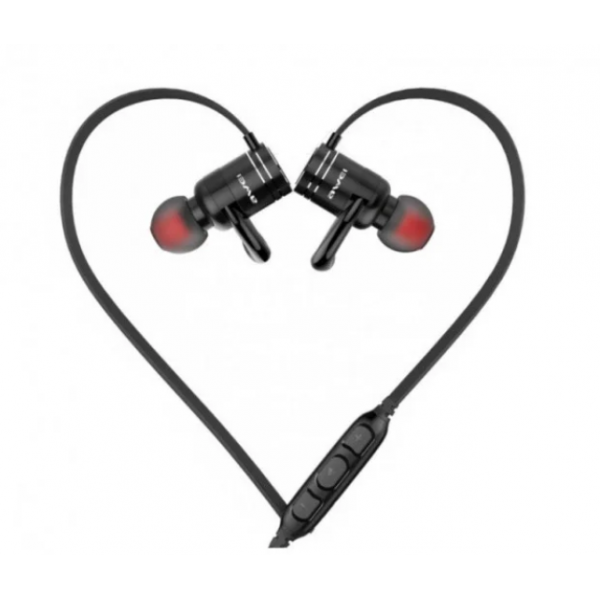 

Спортивные беспроводные Bluetooth наушники Awei AK4 Black SA