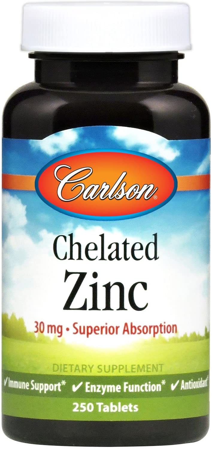 

Витамины Carlson Labs Chelated Zinc 250 таблеток (4384303016)