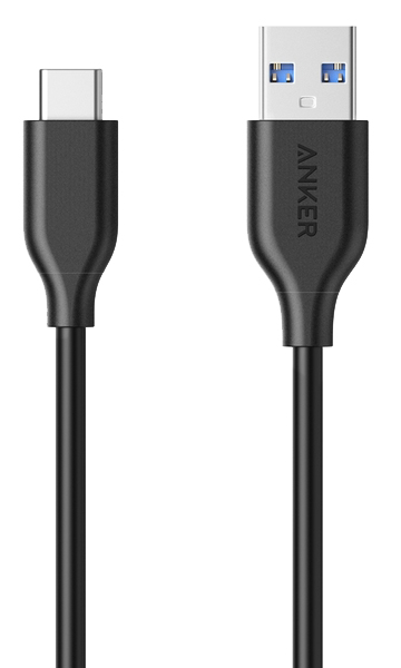 

Кабель Anker Powerline USB-C to USB-A 3.0 - 0.9м V3 Black (A8163H11/A8163G11)