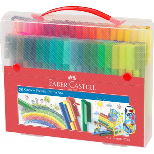 

Набор фломастеров 80цв. Чемодан Faber-Castell