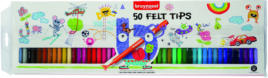 

Набор фломастеров Bruynzeel Felt Tip 50цв.