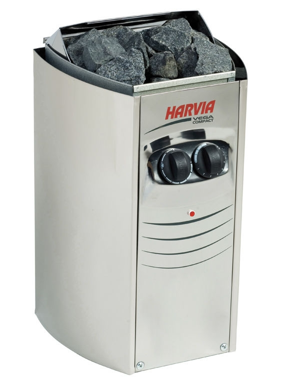 

Электрическая каменка Harvia Vega Compact BC23, 2.3 кВт вес камней 12 кг парная 2.5 м.куб