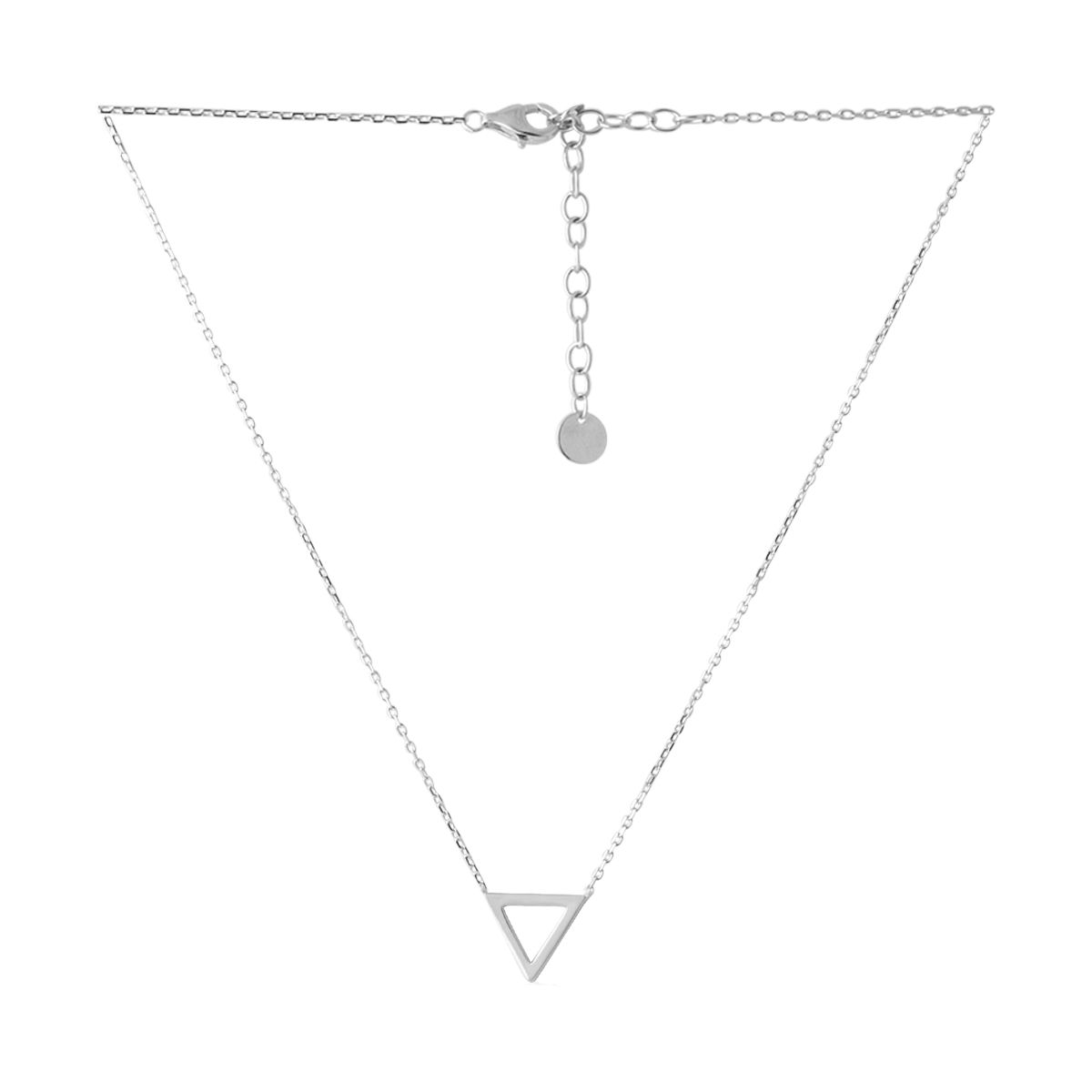 

Серебряное колье без камней 350400 размер