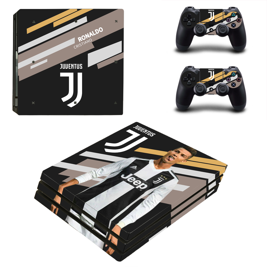 

Виниловые наклейки на PS4 PRO и Dualshock Juventus Ronaldo Sony PlayStation 4 Custom Skin Playsole Games (PV023)