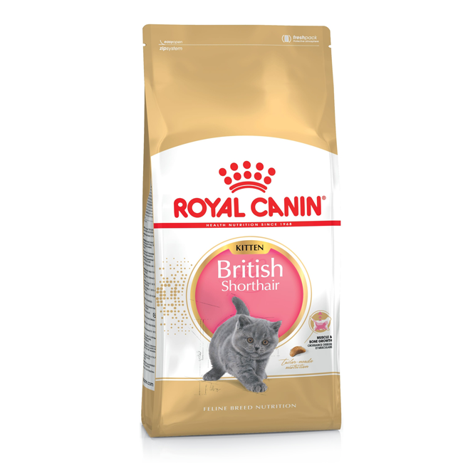 

Сухой корм Royal Canin British Shorthair Kitten для котят породы британская короткошерстная до 12 месяцев, 10 кг