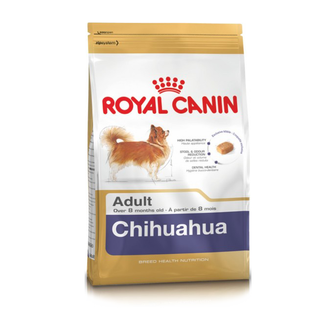 

Сухой корм Royal Canin Chihuahua Adult для взрослых собак старше 8 месяцев, 1.5 кг