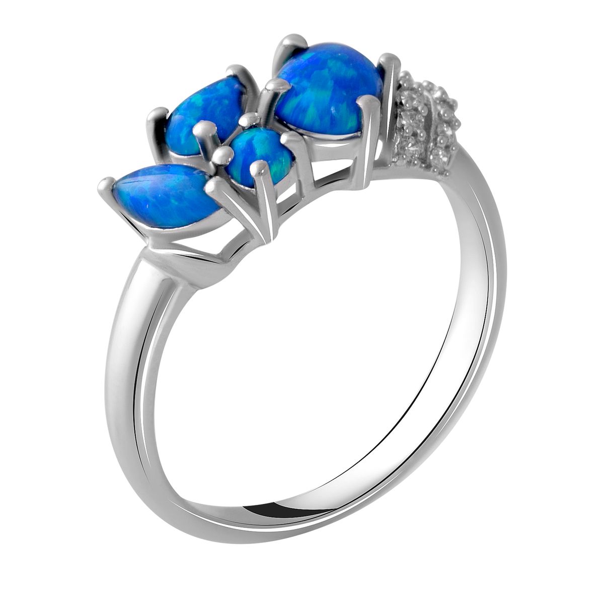 

Серебряное кольцо с опалом 0.93ct 17.5 размер