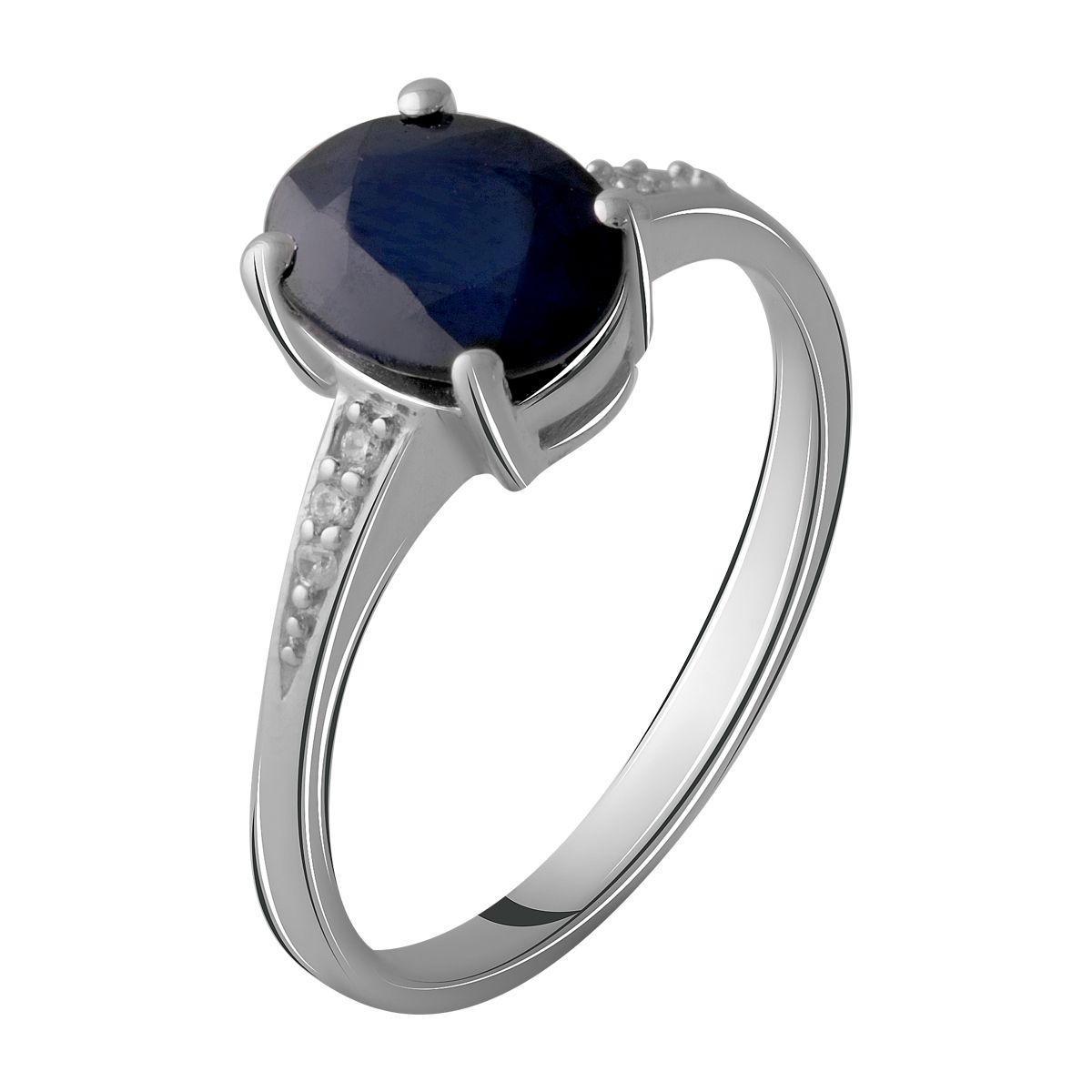 

Серебряное кольцо с натуральным сапфиром 2.39ct 18.5 размер