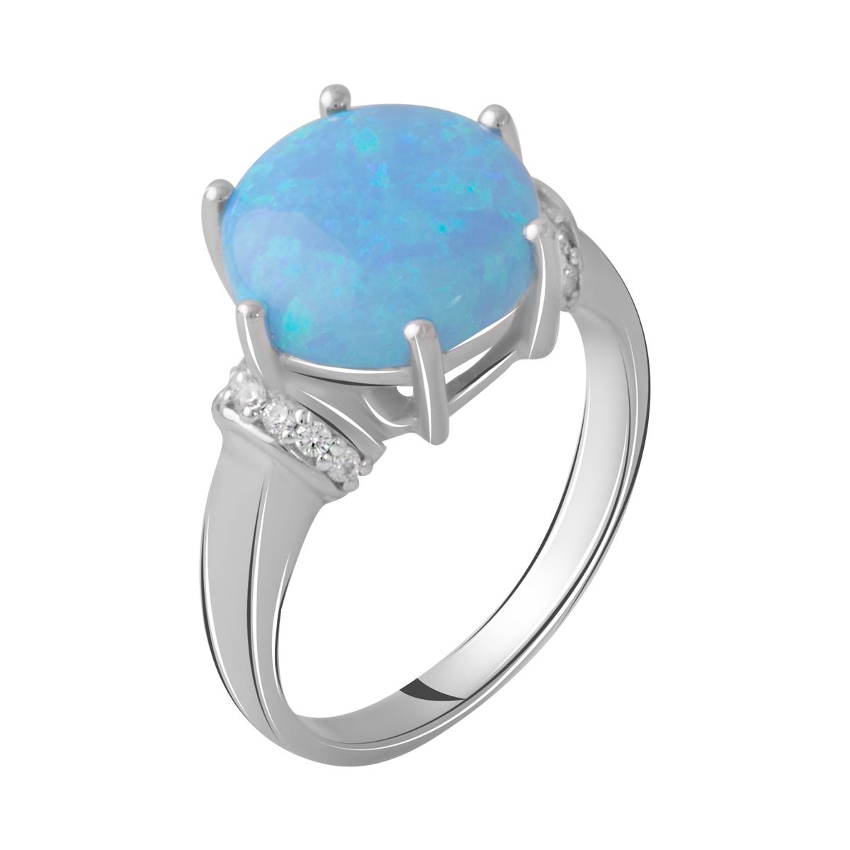 

Серебряное кольцо с опалом 2.555ct 18.5 размер