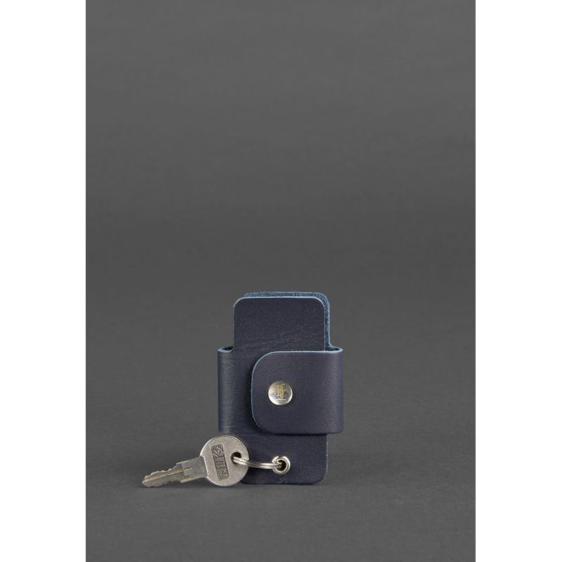 

Кожаная ключница смарт-кейс 4.0 темно-синяя BlnkntBN-KL-4-navy-blue