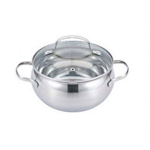 

Кастрюля из нержавеющей стали с крышкой Lessner 55875-22 (5.3л/22см)