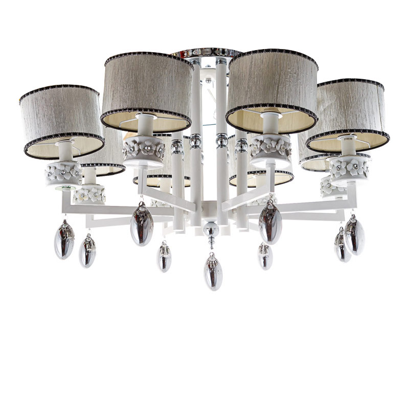 

Люстра стельова Light House ES-15410/8 біла