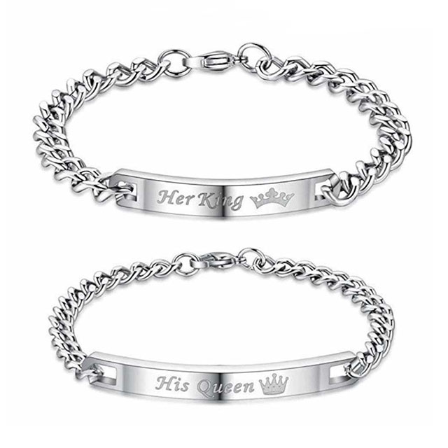 

Парные браслеты Ее король DiaDemaGrand Серебряный (101748-15)