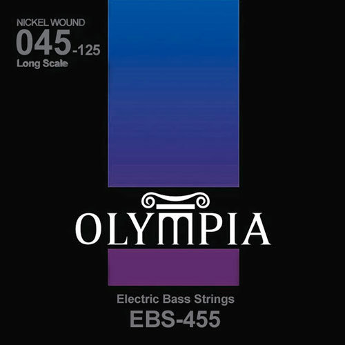 

Струны бас-гитары Olympia EBS-455 Nickel Wound Long Scale Electric Bass Strings 45/125