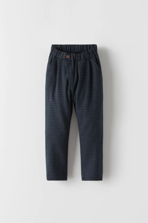 

Брюки в клетку для мальчика 5924 ZARA 128 Синий 43989
