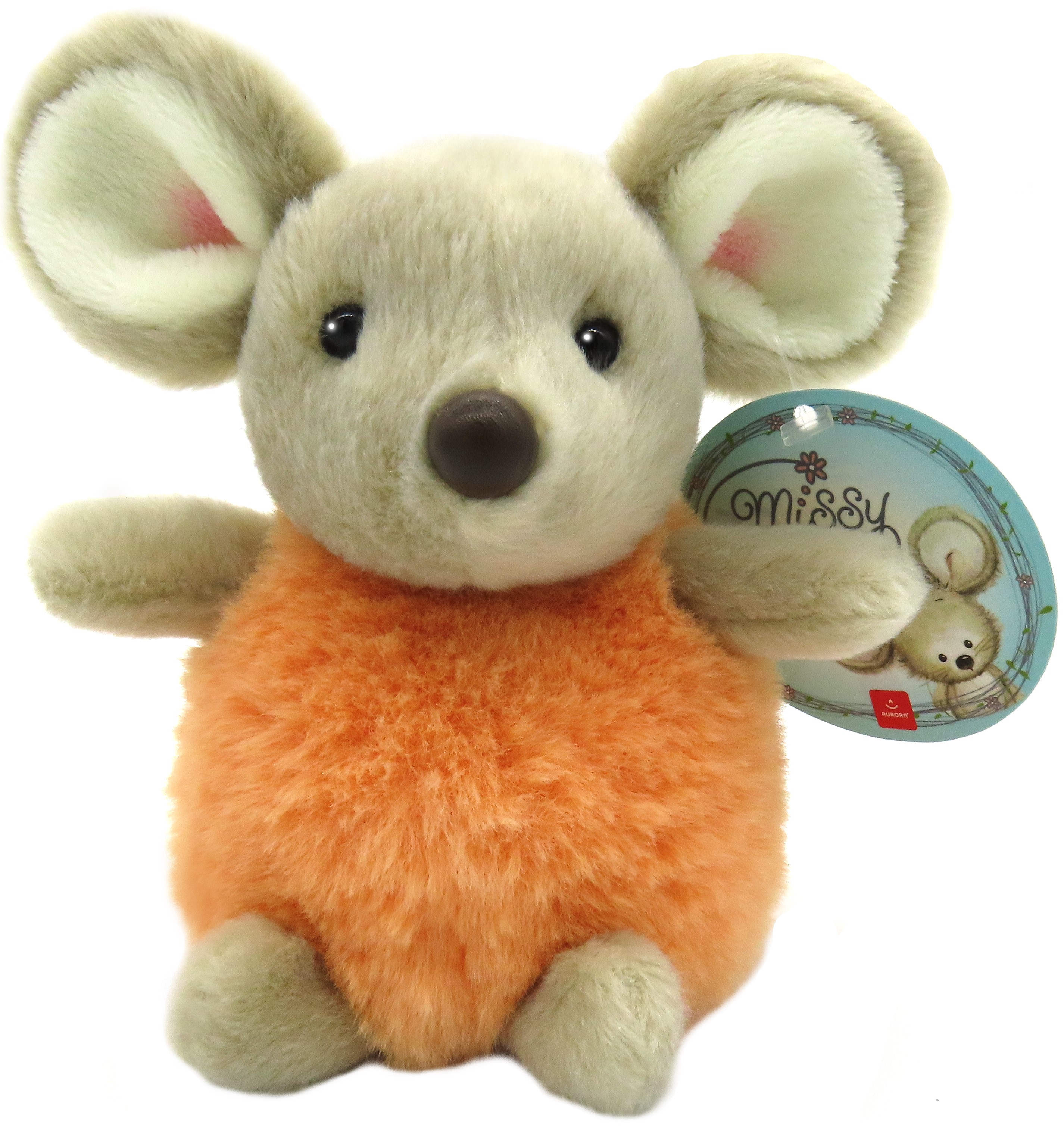 

Мягкая игрушка Aurora Мышка девочка Бежево-оранжевая 15 см (190055B) (092943005518)