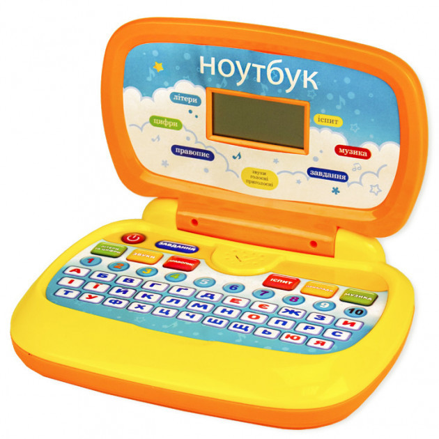 

Детский обучающий игровой ноутбук A-Toys на украинском языке -обучающий с экзаменами