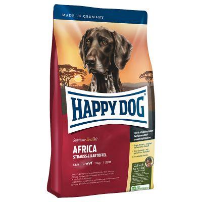 

Сухой корм Happy Dog Africa беззерновой корм для взрослых собак всех пород с чувствительным пищеварением (страус) 12,5 кг