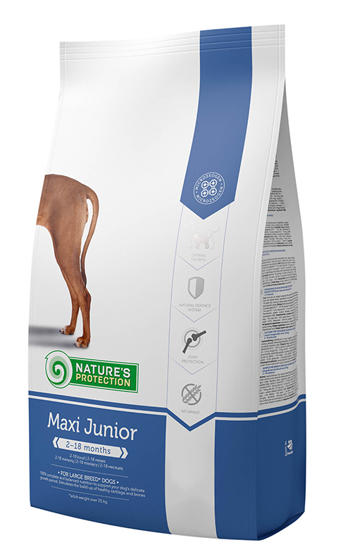 

Сухой корм Nature's Protection Maxi Junior для щенков крупных пород (курица) 12 кг