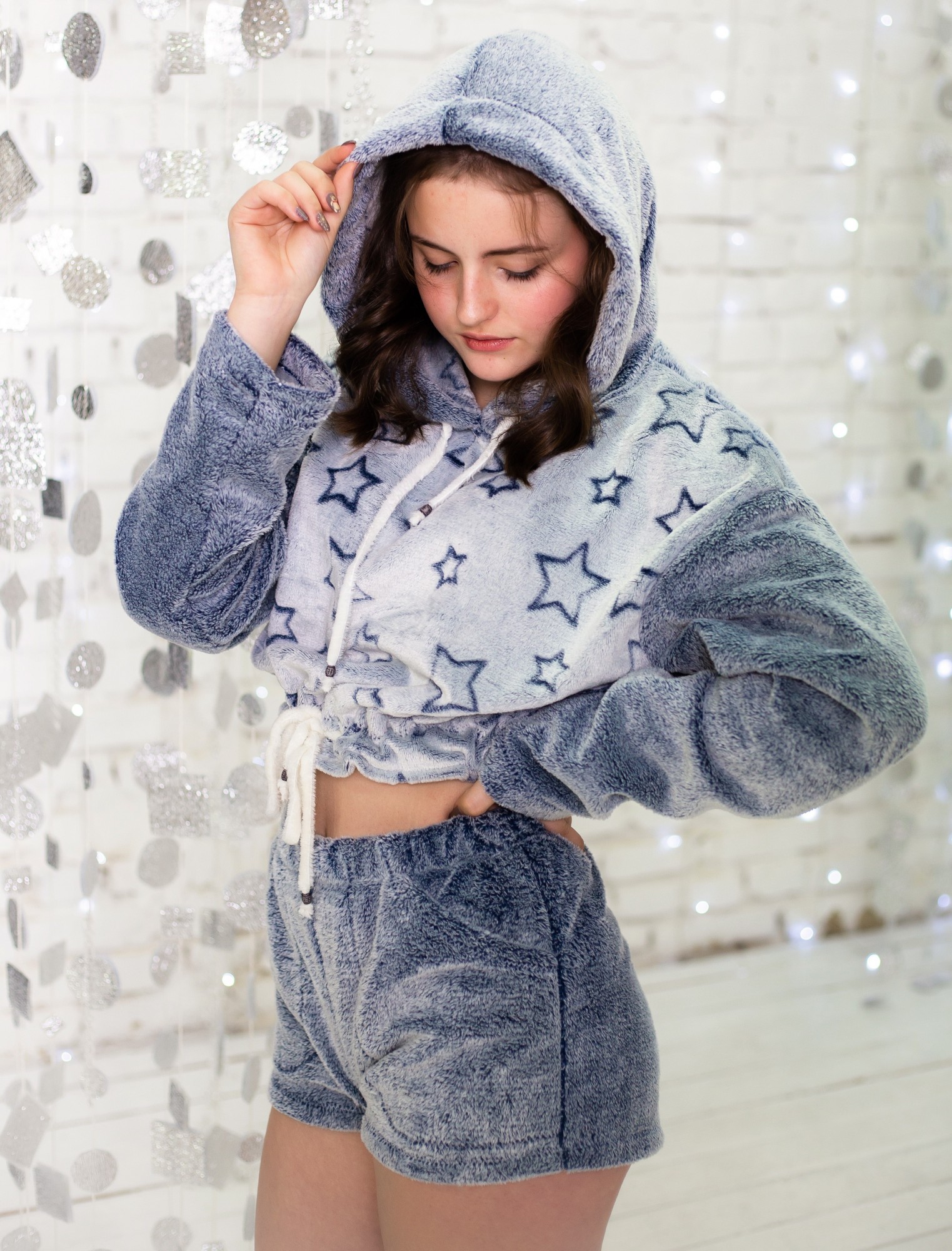 

Піжама Худі та шорти Eirena Nadine (765-52) сині на зріст 146/152