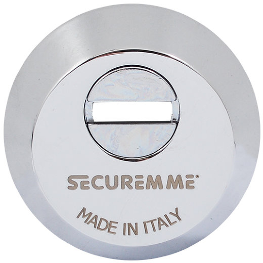 

Броненакладка под цилиндр Securemme 4255ECL14M2 Хром с логотипом