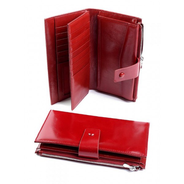 

Женский кожаный кошелек WCash A188-1712-12 D.Red