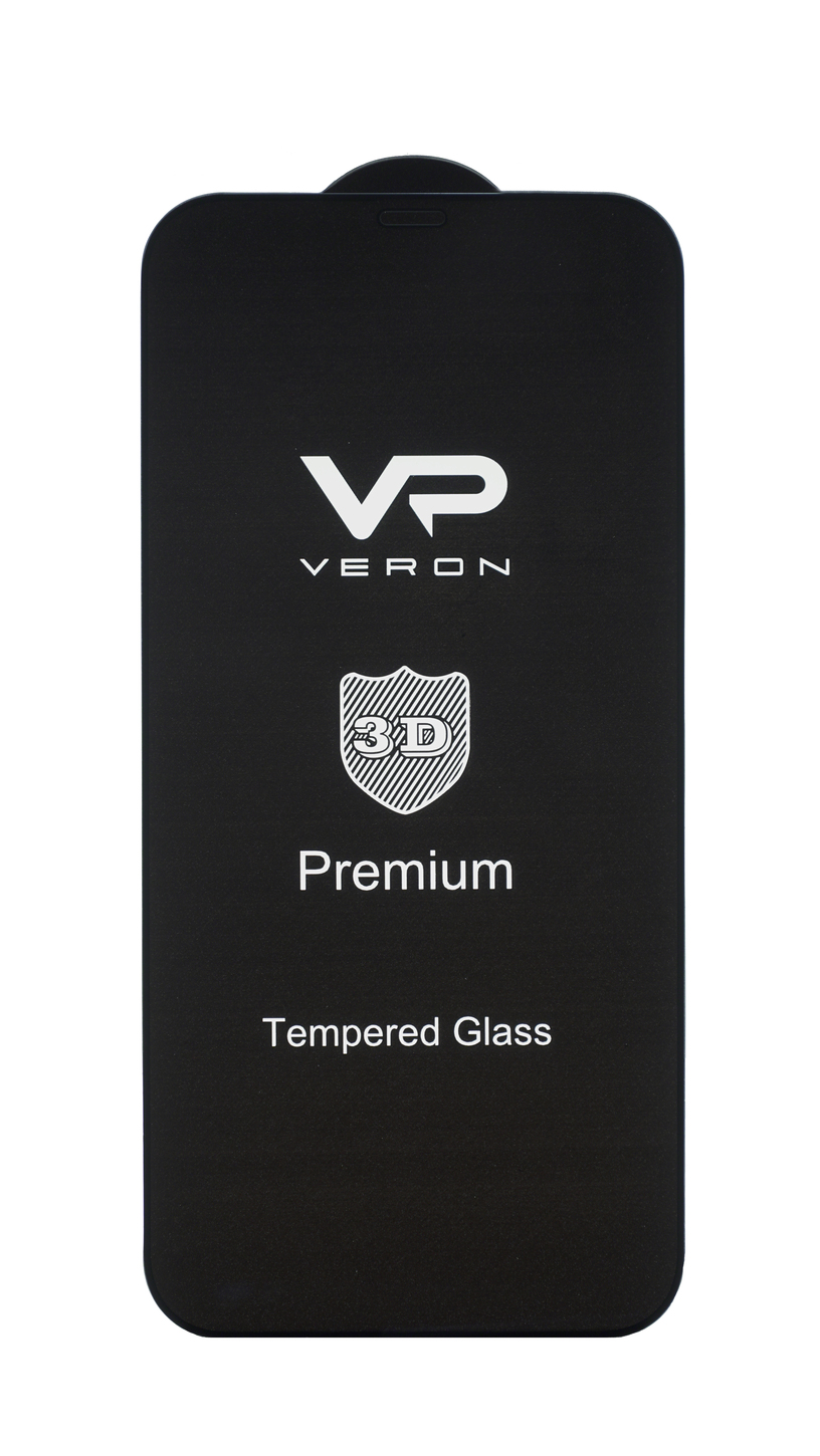 

Защитное стекло Veron Premium Glass Tempered Black Edition iPhone ( айфон ) 12 Pro Black - Черное (V517)